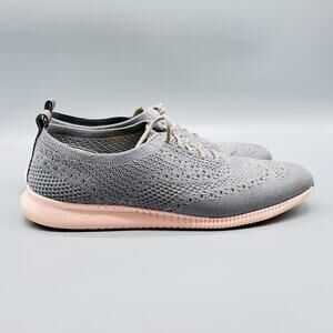 Cole Haan Shoes Womens 8 Gray Knit Oxford Grand.OS Lightweight Sneakers